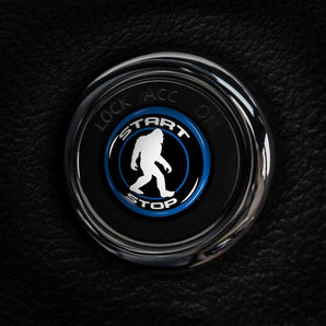 Bigfoot Nissan Start Button Cover Overlay for Altima, 370Z, Maxima, Murano, Armada & more - Sasquatch
