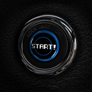 START! Nissan Push Start Button Overlay - 8 Bit Gamer Style for Altima, 370Z, Maxima, Murano, Armada & more