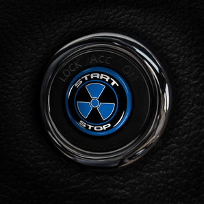 Radioactive - Nissan Start Button Overlay Cover for Altima, 370Z, Maxima, Murano, Armada & more
