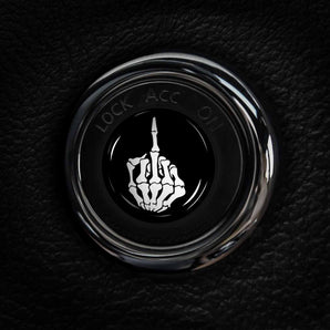 Middle Finger - Nissan Skeleton Start Button Cover for Altima, 370Z, Maxima, Murano, Armada & more