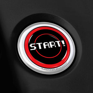 START! Nissan Push Start Button Overlay fits 2019-2024 Sentra Altima Kicks Rogue Versa, 13-2021 Pathfinder and More - 8 Bit Gamer Style