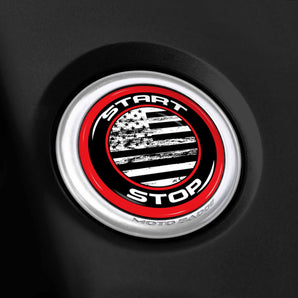 US Flag - Nissan Start Button Cover fits 2019-2024 Sentra Altima Kicks Rogue Versa, 13-2021 Pathfinder and More