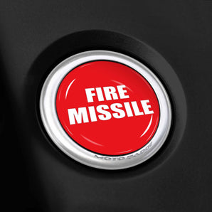 FIRE MISSILE - Nissan Red Start Button Cover fits 2019-2024 Sentra Altima Kicks Rogue Versa, 13-2021 Pathfinder and More