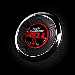 Unleash HELL - Nissan Rogue Push to Start Button Cover Overlay 2014-2022 Rogue Hybrid, Sport, SV SL & More
