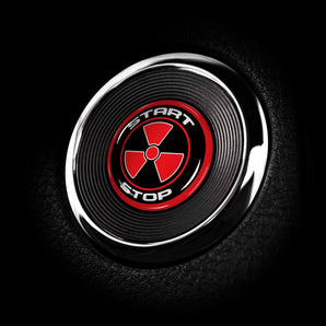 Radioactive - Nissan Rogue Start Button Overlay Cover 2014-2022 Rogue Hybrid, Sport, SV SL & More