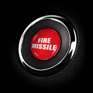 FIRE MISSILE - Nissan Rogue Red Start Button Cover 2014-2022 Rogue Hybrid, Sport, SV SL & More