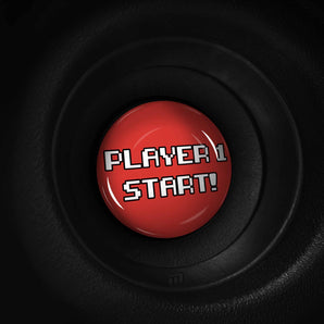 Player 1 START - RAM Promaster Start Button Overlay - 8 Bit Gamer Style
