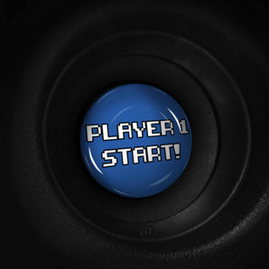 Player 1 START - RAM Promaster Start Button Overlay - 8 Bit Gamer Style