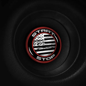 US Flag - RAM Promaster Start Button Cover